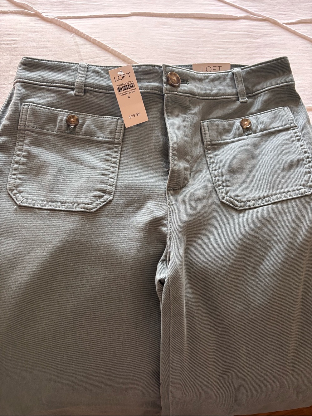 NWT LOFT Wide-Leg Jeans in Slate blue-size 4 - Picture 3 of 4